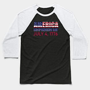 America Independence Day Design Baseball T-Shirt